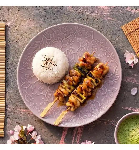 LUBIANA HANAMI KR LAWENDA Serwis obiadowy 96 el 24 os / zdobiona porcelana luz