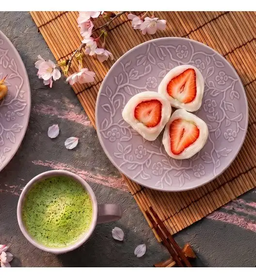 LUBIANA HANAMI KR LAWENDA Serwis obiadowy 96 el 24 os / zdobiona porcelana luz