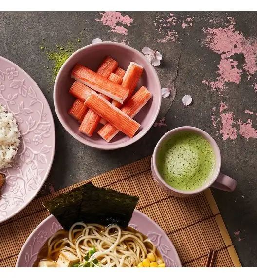 LUBIANA HANAMI KR LAWENDA Miska 16 cm x 12 sztuk / zdobiona porcelana luz