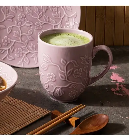 LUBIANA HANAMI KR LAWENDA Kubek 350 ml x 12 sztuk / zdobiona porcelana luz