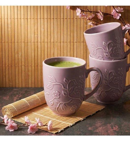 LUBIANA HANAMI KR LAWENDA Kubek 350 ml x 12 sztuk / zdobiona porcelana luz