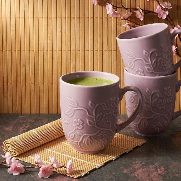 LUBIANA HANAMI KR LAWENDA Kubek 350 ml x 12 sztuk / zdobiona porcelana luz