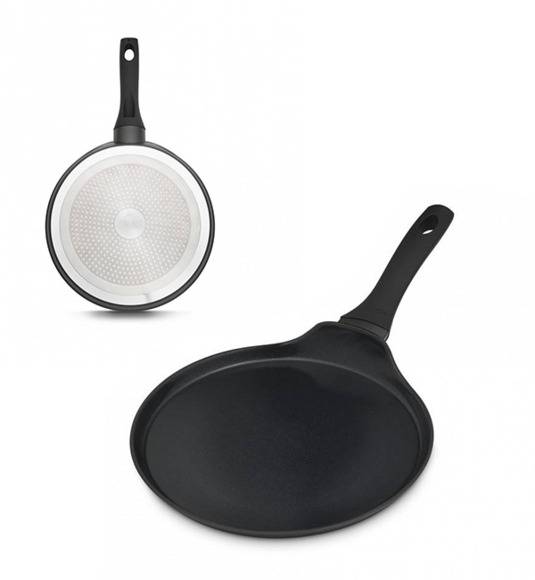 GERLACH PRIME Komplet Garnki z pokrywkami 6 el / stal nierdzewna + Patelnia naleśnikowa 26 cm + Patelnia Granitex 20, 24, 28 cm + Patelnia naleśnikowa + Brytfanna