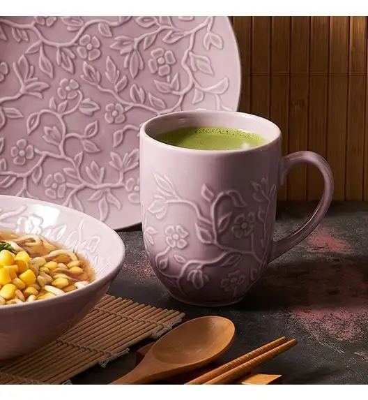 LUBIANA HANAMI KR LAWENDA Serwis obiadowy 60 el 12 os / zdobiona porcelana luz