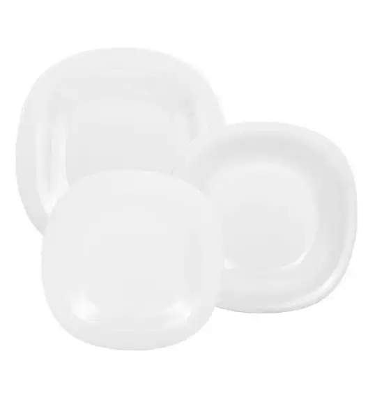 WYPRZEDAŻ! LUMINARC CARINE NEO WHITE Komplet obiadowy 15 el dla 5 os  / szkło hartowane