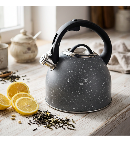 GERLACH GRANITEX GREY Czajnik 2,8 L ze stali nierdzewnej / indukcja 