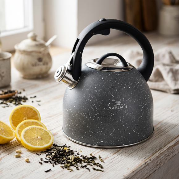 GERLACH GRANITEX GREY Czajnik 2,8 L ze stali nierdzewnej / indukcja 