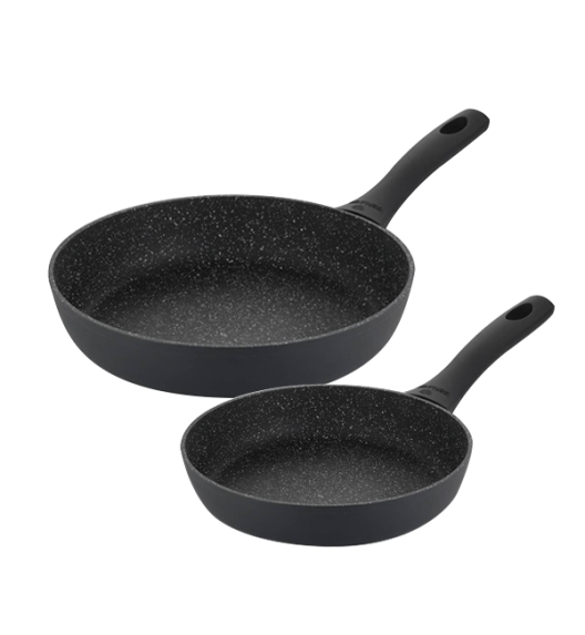 GERLACH GRANITEX Komplet 2 garnki + rondel + 2 patelnie z pokrywkami uni / indukcja 