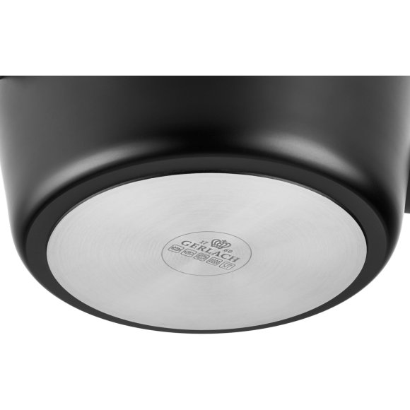 GERLACH GRANITEX Komplet 2 garnki + rondel + 3 patelnie + naleśnikowa / indukcja 