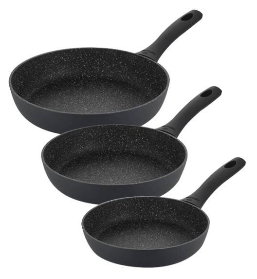 GERLACH GRANITEX Komplet 2 garnki + rondel + 3 patelnie + naleśnikowa / indukcja 