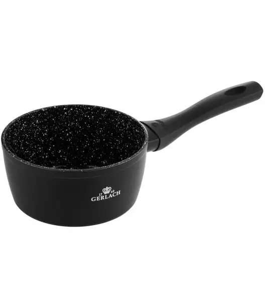 GERLACH GRANITEX Komplet 2 garnki + rondel + 3 patelnie + naleśnikowa / indukcja 