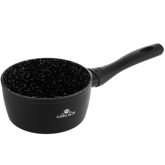 GERLACH GRANITEX Komplet 2 garnki + rondel + 3 patelnie + naleśnikowa / indukcja 