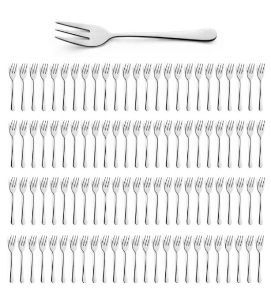 AMEFA AUSTIN Sztućce UE 100x Widelczyk do ciasta 14,3 cm stal 18/0 