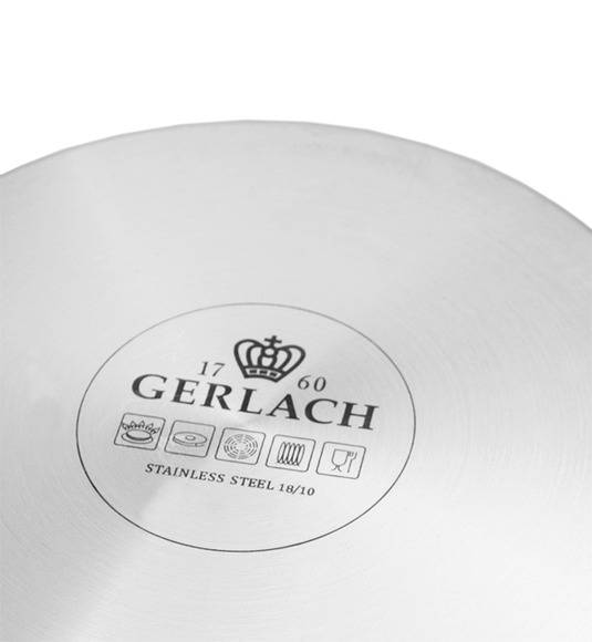 GERLACH SUPERIOR Komplet Garnki z pokrywkami 10 el + Garnek Ambiente 7 l 