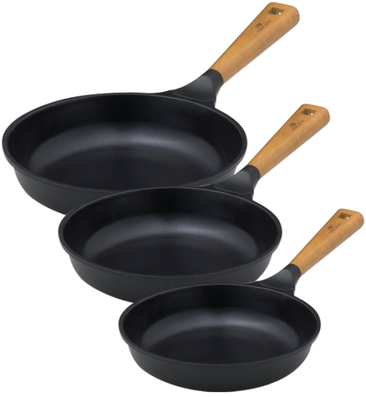 GERLACH NATUR Komplet garnków 24, 28 cm + Patelnie 20, 24, 28 cm + patelnia grillowa 24 cm + Brytfanna Granitex