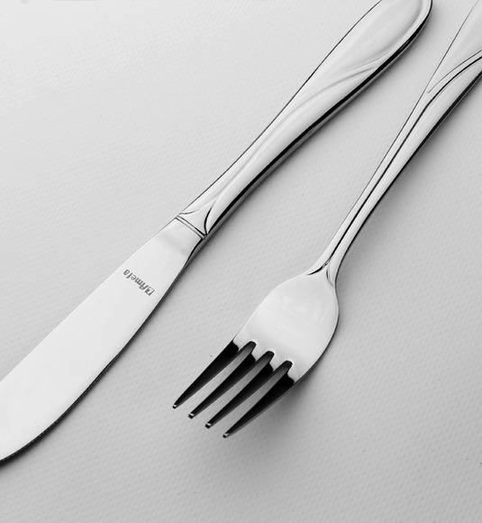 AMEFA WHISPER Sztućce UE 100x Widelec obiadowy 19,7 cm stal 18/0 LUZ