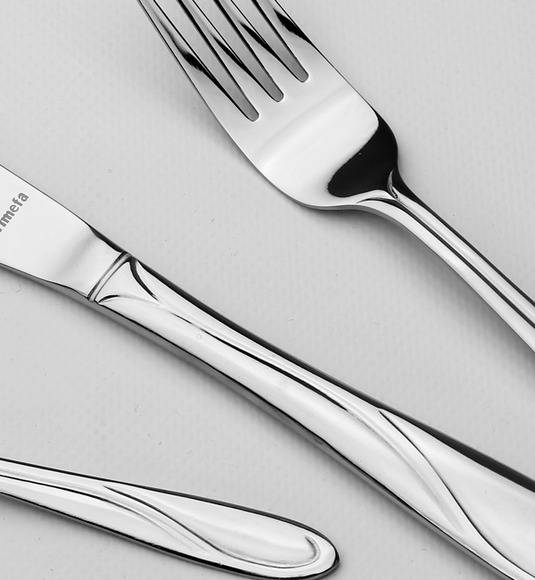 AMEFA WHISPER Sztućce UE 100x Widelec obiadowy 19,7 cm stal 18/0 LUZ