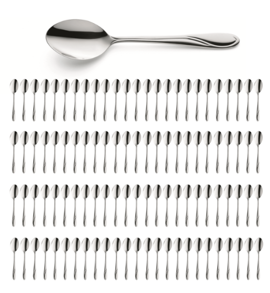 AMEFA WHISPER Sztućce UE 100x Łyżka obiadowa 19,4 cm stal 18/0 LUZ