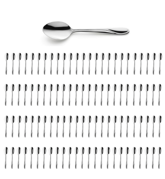 AMEFA WHISPER Sztućce UE 100x Łyżeczka do kawy 11,3 cm stal 18/0 LUZ
