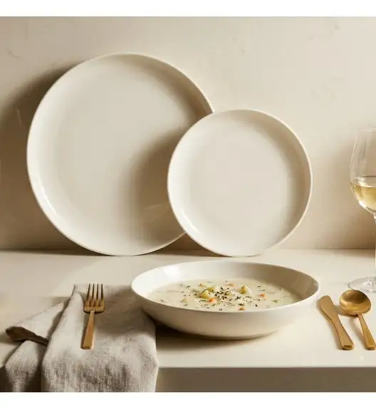 GERLACH FLOW Komplet serwis obiadowy 6 os 18 el / porcelana