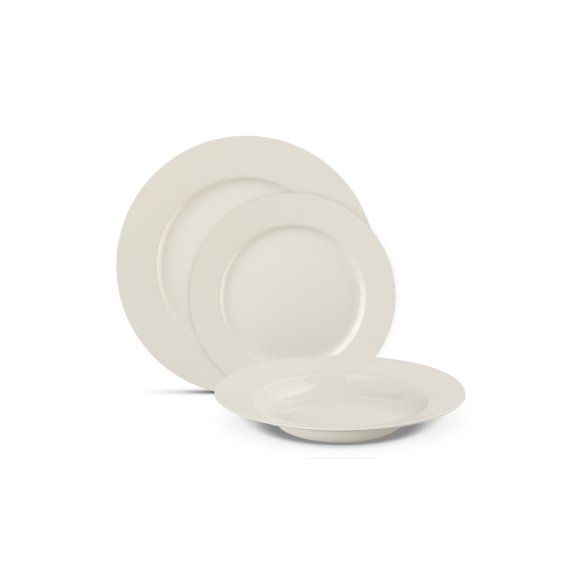 GERLACH MODERN IVORY Komplet serwis obiadowy 6 os 18 el / porcelana