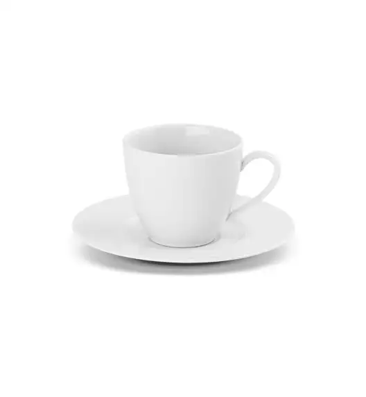 GERLACH MODERN WHITE Komplet filiżanek 185 ml ze spodkami 6 os 12 el / porcelana