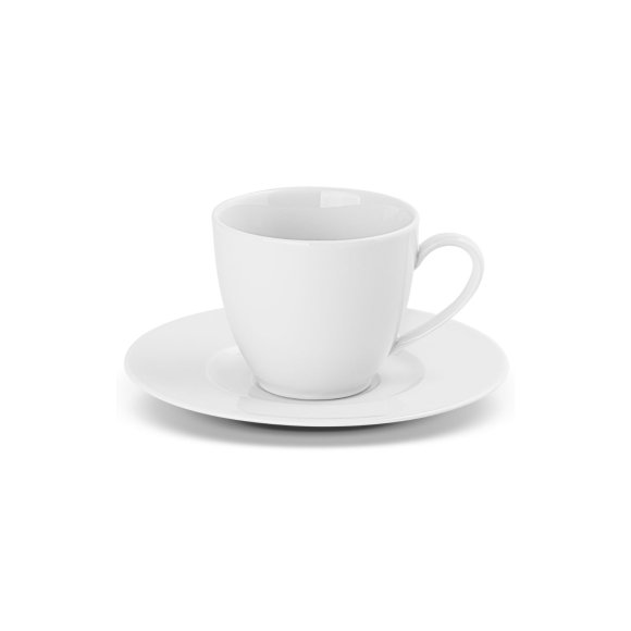 GERLACH MODERN WHITE Komplet filiżanek 185 ml ze spodkami 6 os 12 el / porcelana