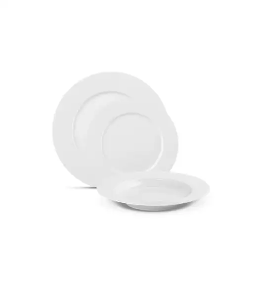 GERLACH MODERN WHITE Komplet serwis obiadowy 6 os 18 el / porcelana