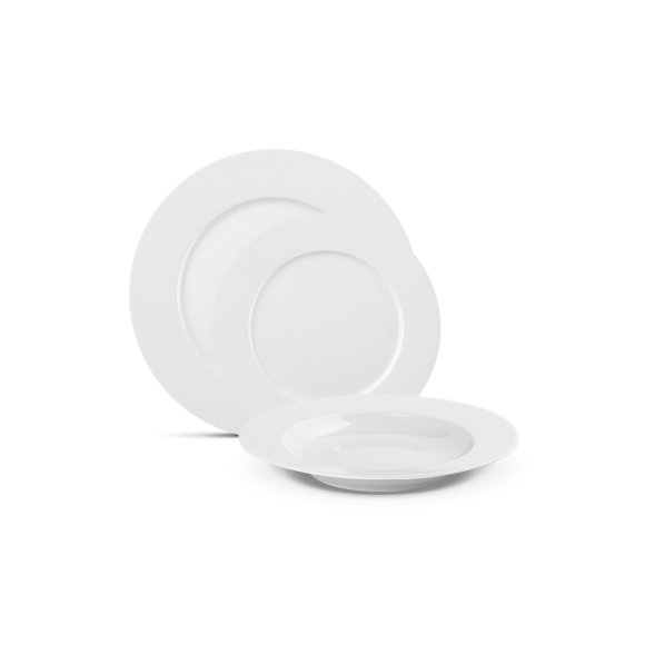 GERLACH MODERN WHITE Komplet serwis obiadowy 6 os 18 el / porcelana