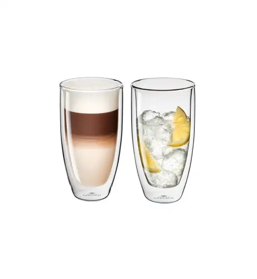GERLACH FLOW Zestaw szklanek termicznych 350 ml 2 szt. / szkło borokrzemowe