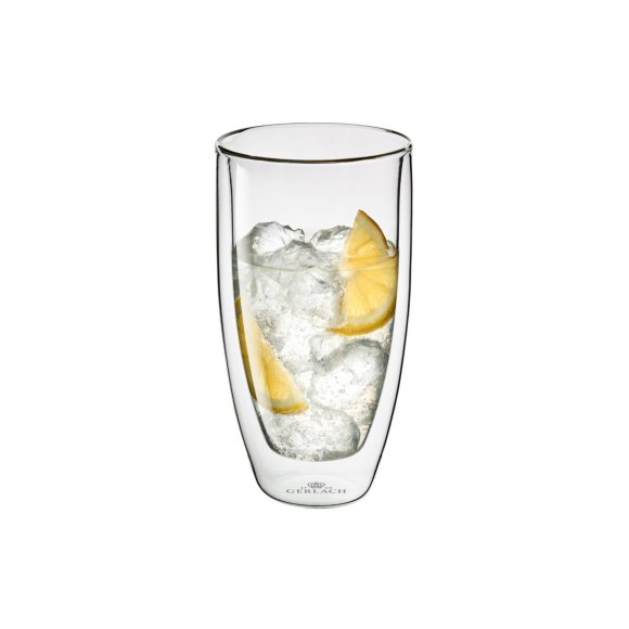 GERLACH FLOW Zestaw szklanek termicznych 350 ml 6 szt. / szkło borokrzemowe