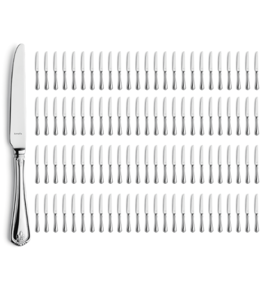 AMEFA DUKE Sztućce UE 100x Nóż obiadowy 23,4 cm luzem stal 18/10 RETRO STYL