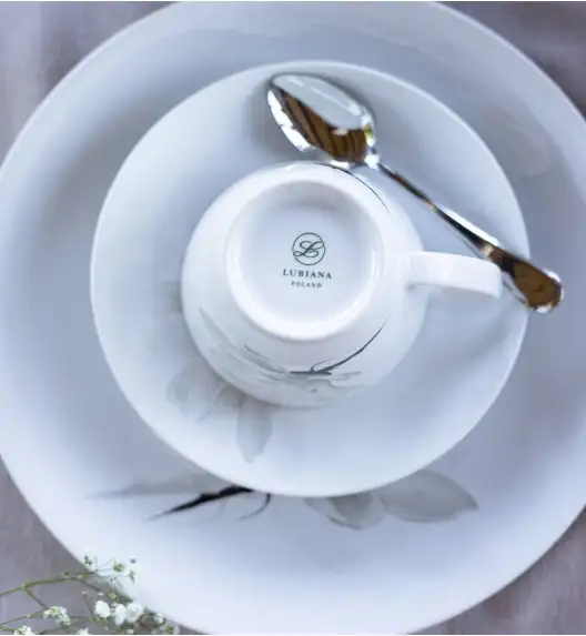 WYPRZEDAŻ! LUBIANA MAGNOLIA 6474 6x Filiżanka 350 ml BEZ SPODKA / porcelana 