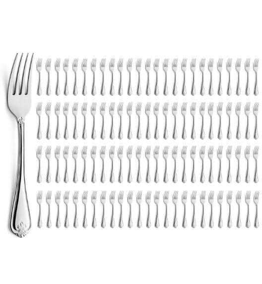 AMEFA DUKE Sztućce UE 100x Widelec obiadowy 20 cm luzem stal 18/10 RETRO STYL