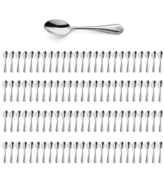 AMEFA DUKE Sztućce UE 100x Łyżeczka do herbaty 13,7 cm luzem stal 18/10 RETRO STYL