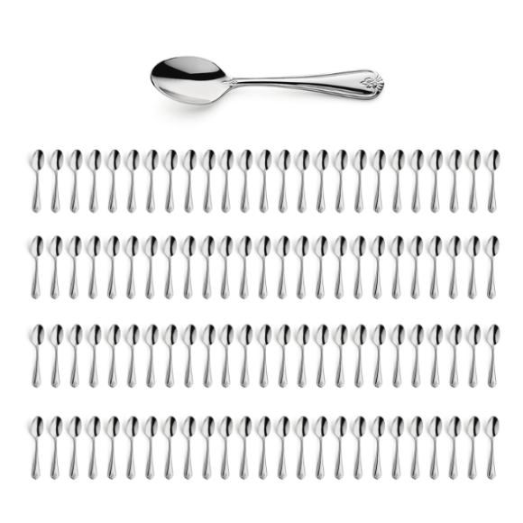 AMEFA DUKE Sztućce UE 100x Łyżeczka do herbaty 13,7 cm luzem stal 18/10 RETRO STYL