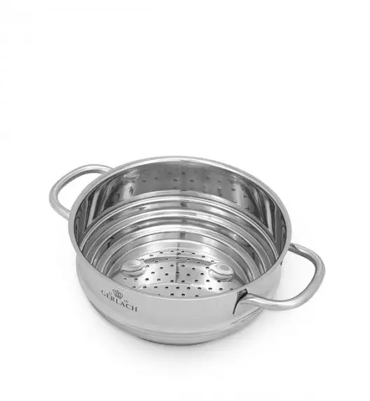 GERLACH Sendo Komplet garnki z pokrywkami 11 el + 2 patelnie Gerlach Granitex 28, 20 cm / stal nierdzewna / indukcja