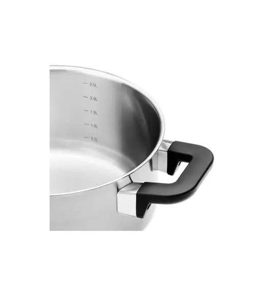 GERLACH AMBIENTE PLUS Komplet Garnki z pokrywkami 10 el + Patelnie Initial 20, 24, 28 cm + Patelnia naleśnikowa 26 cm + Brytfanna Granitex / stal nierdzewna / indukcja