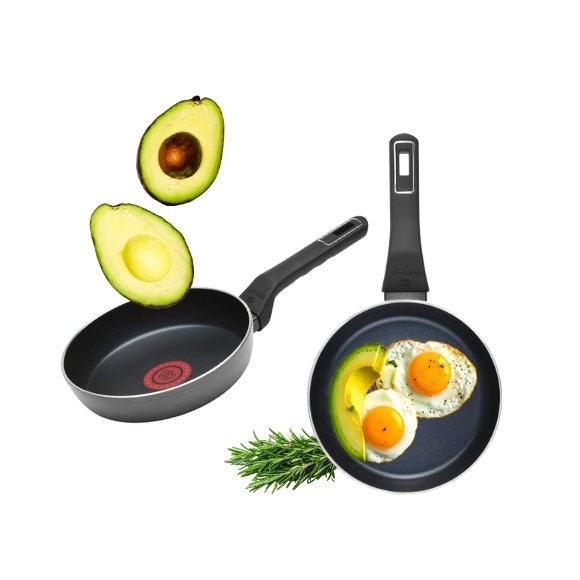 GERLACH AMBIENTE PLUS Komplet Garnki z pokrywkami 10 el - stal nierdzewna 18/10 + Patelnia Gerlach Ambiente ThermoCoat 20, 28 cm + pokrywki szklane 