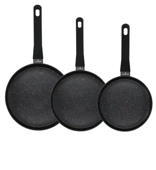 ZWIEGER VERON Komplet garnków z pokrywkami 22, 24 cm + patelnie 20, 24, 28 cm / stal nierdzewna