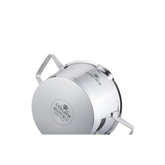 GERLACH SUPERIOR Garnek 4 l z pokrywką 24 cm / stal nierdzewna