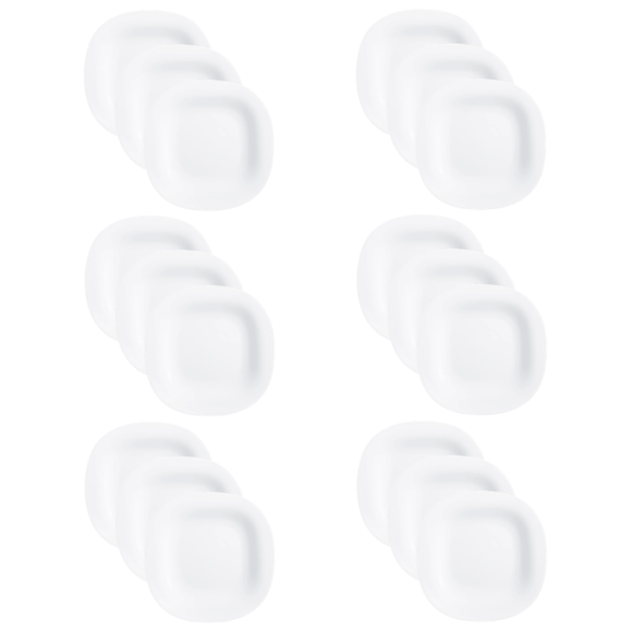 LUMINARC CARINE WHITE 18x Talerz deserowy 19,5 cm | szkło hartowane