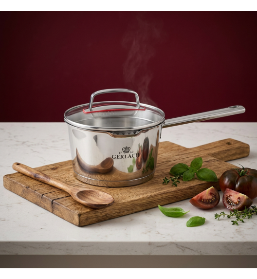 GERLACH SUPERIOR Rondel 1,5 l z pokrywką 16 cm / stal nierdzewna