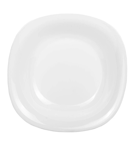 LUMINARC CARINE WHITE 6x Talerz głęboki 21 cm | szkło hartowane