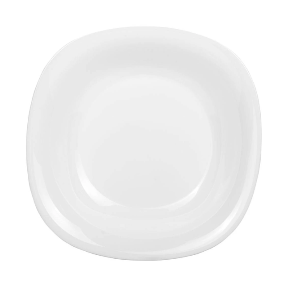 LUMINARC CARINE WHITE 6x Talerz głęboki 21 cm | szkło hartowane