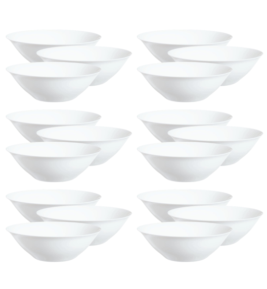 LUMINARC CARINE WHITE 18x Salaterka 27 cm | szkło hartowane