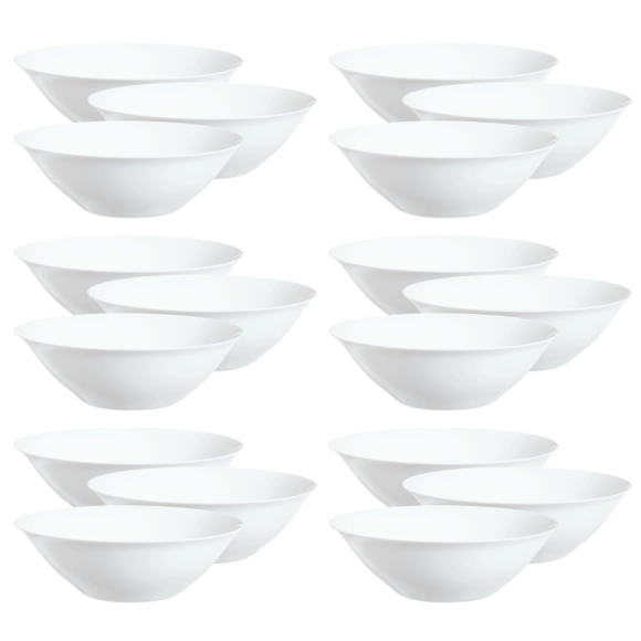 LUMINARC CARINE WHITE 18x Salaterka 27 cm | szkło hartowane
