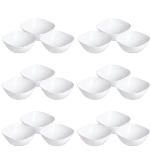 LUMINARC CARINE WHITE 18x Salaterka 14 cm | szkło hartowane