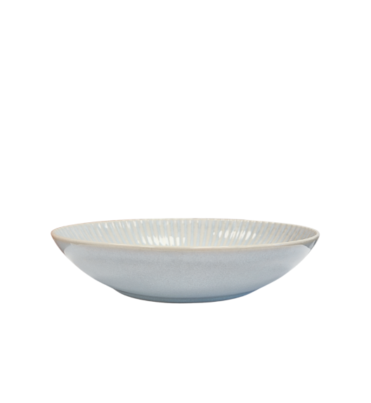 LUBIANA DAISY STONEWARE PERŁOWY | Serwis obiadowy 54 elementów dla 18 osób | kolor błękitny