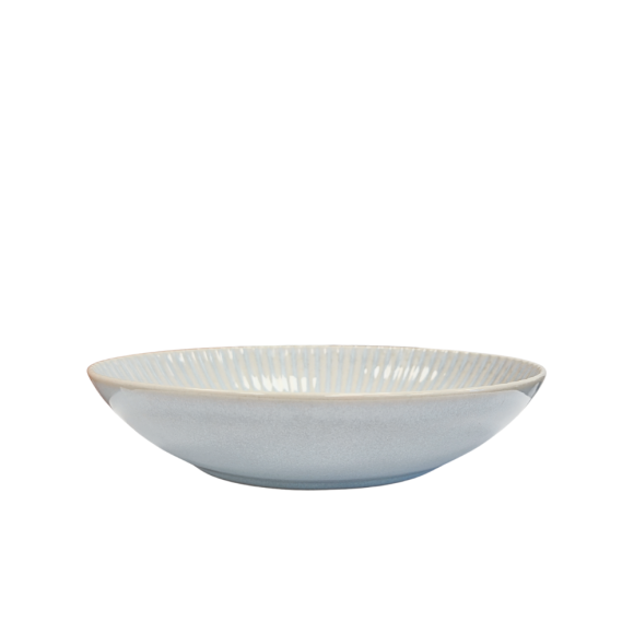 LUBIANA DAISY STONEWARE PERŁOWY | Serwis obiadowy 54 elementów dla 18 osób | kolor błękitny